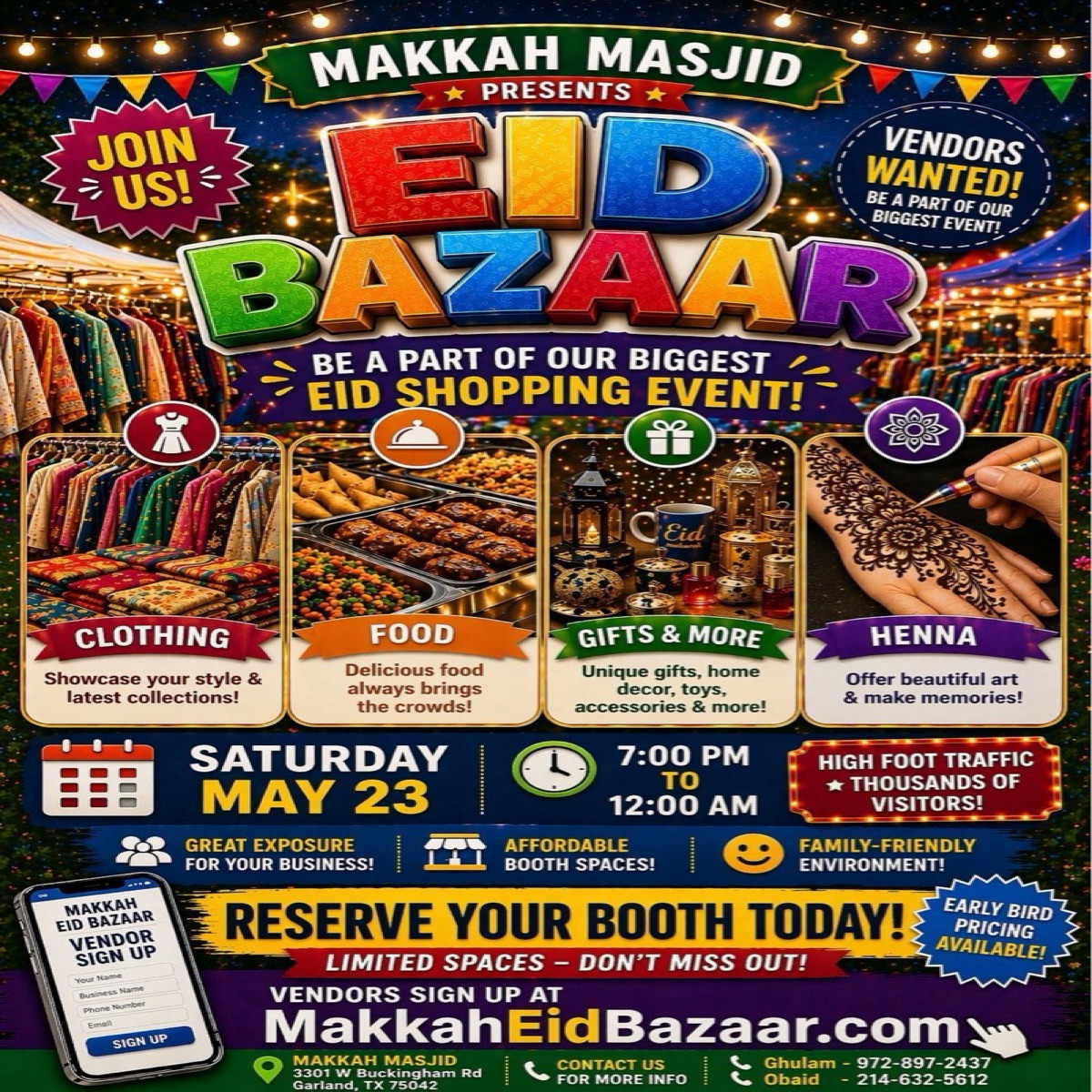 Makkah Masjid Eid Bazaar