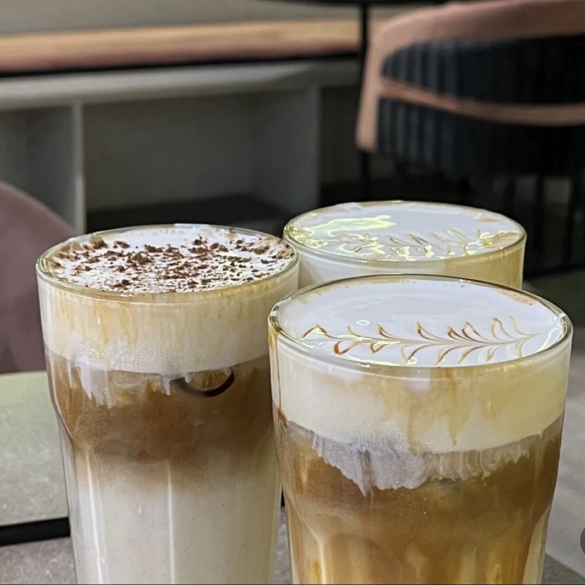 Set of 3 Iced Coffee Glasses